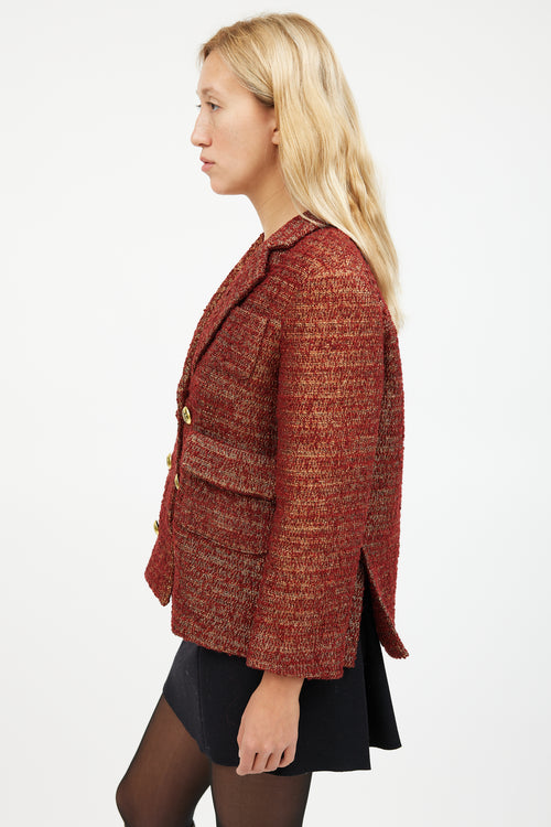 Smythe Tweed Double Breasted Blazer