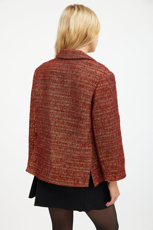 Smythe Tweed Double Breasted Blazer