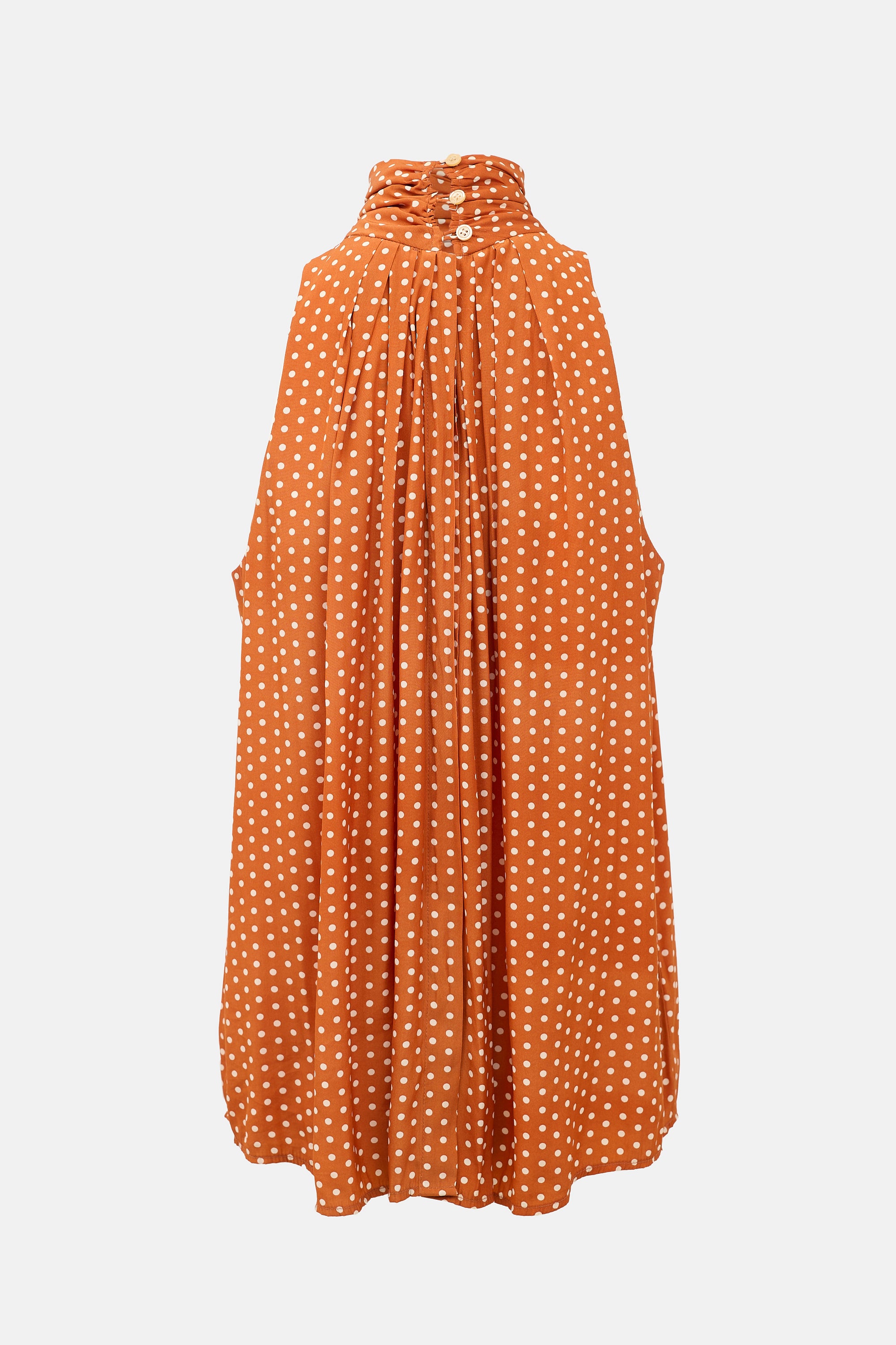 Smythe Polka Dot Drape Blouse