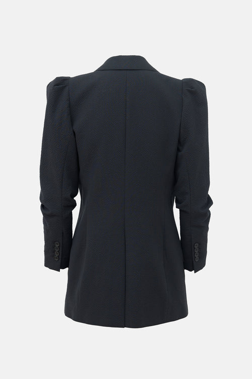 Smythe Seersucker Scrunched Blazer