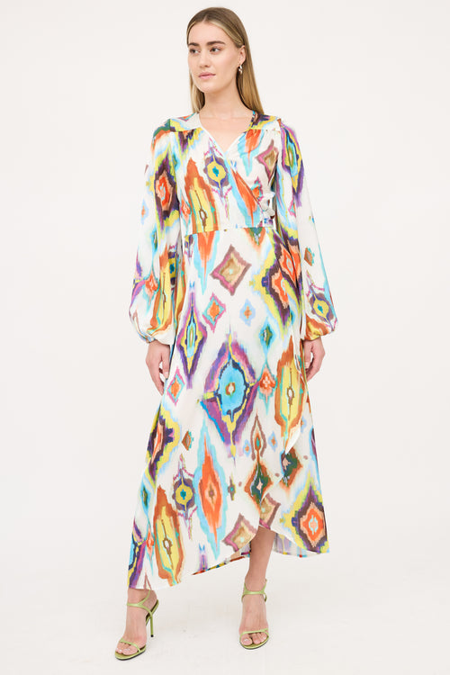 Smythe Patterned Wrap Dress