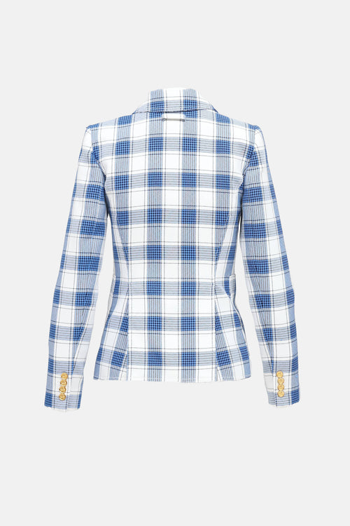 Smythe Plaid Duchess Blazer