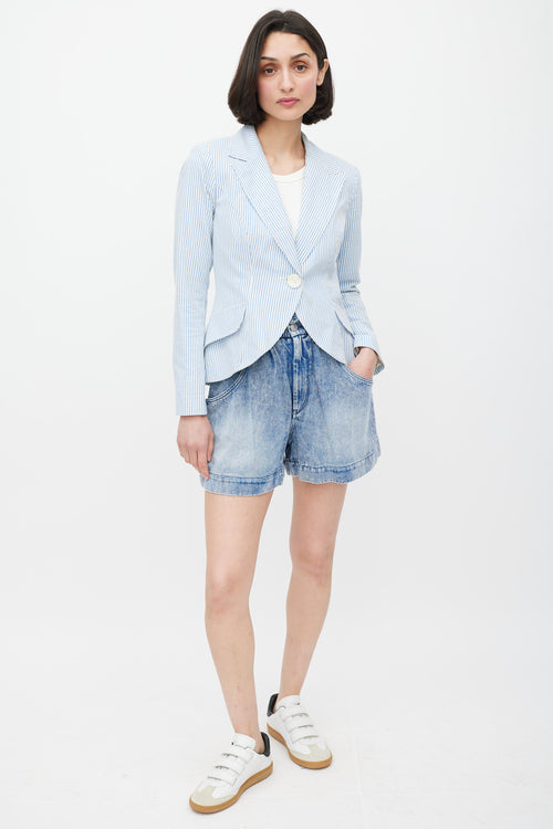 Smythe Stripe One Button Blazer