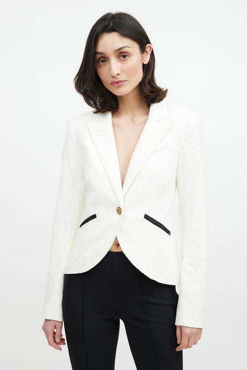 Smythe Lace One Button Blazer