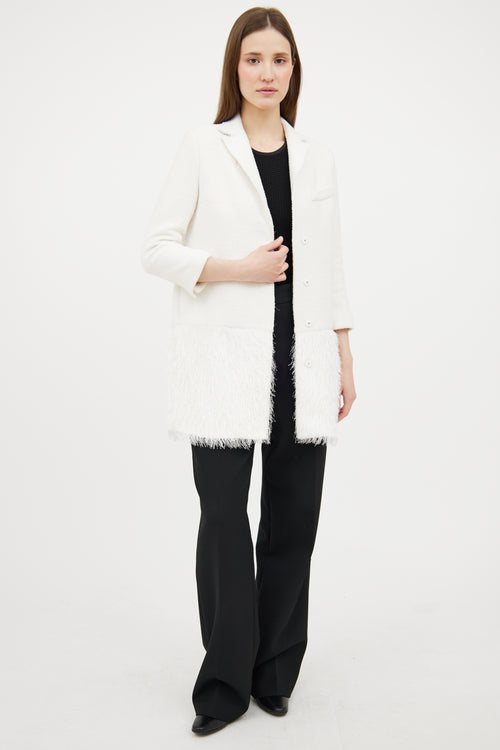 Smythe Fringe Panel Coat