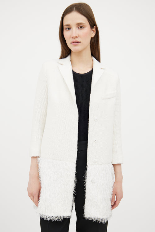 Smythe Fringe Panel Coat