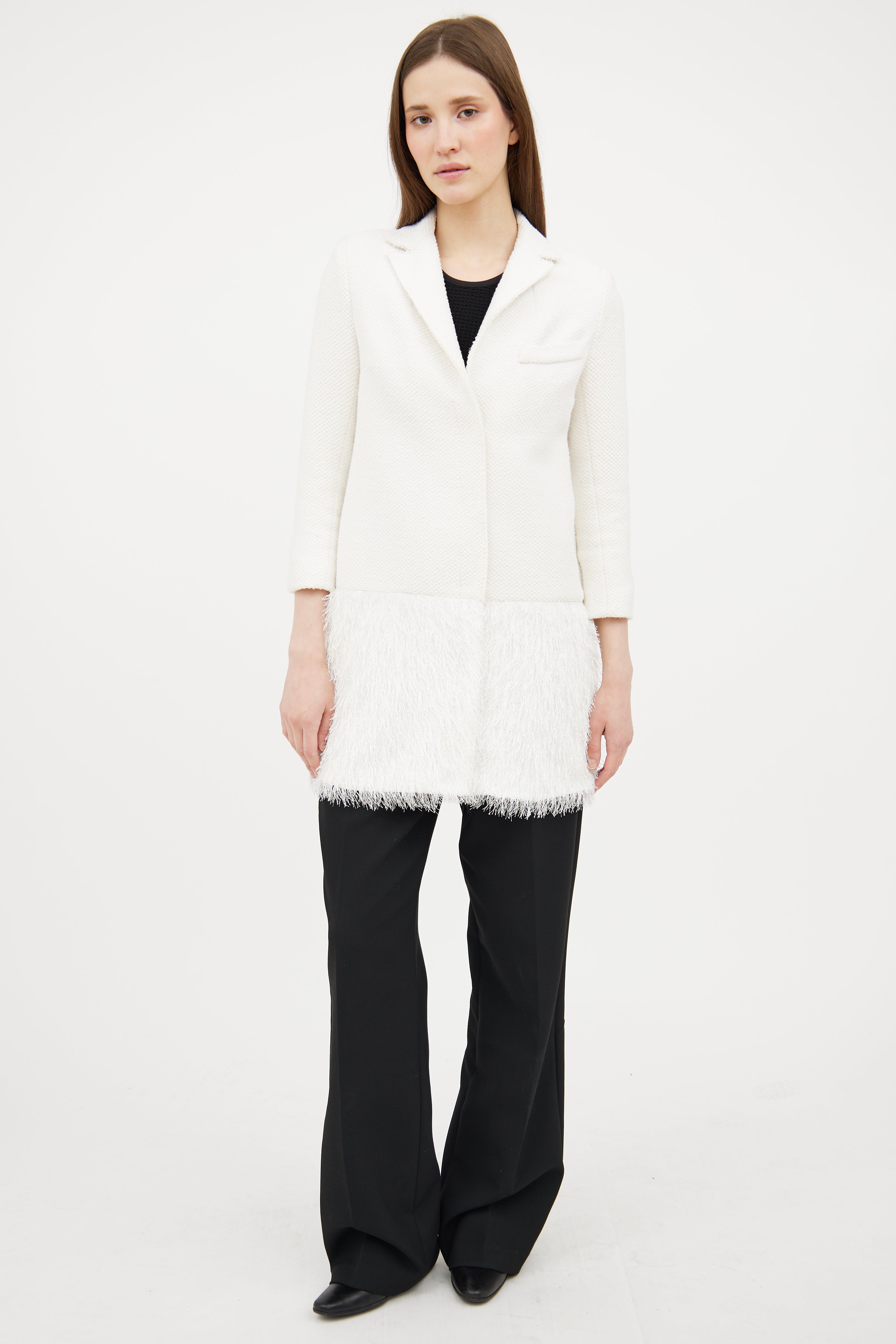 Smythe Fringe Panel Coat