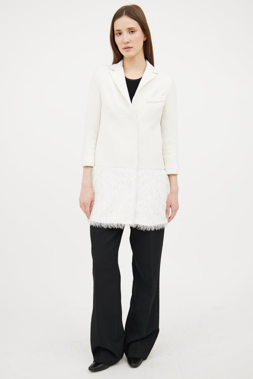 Smythe Fringe Panel Coat