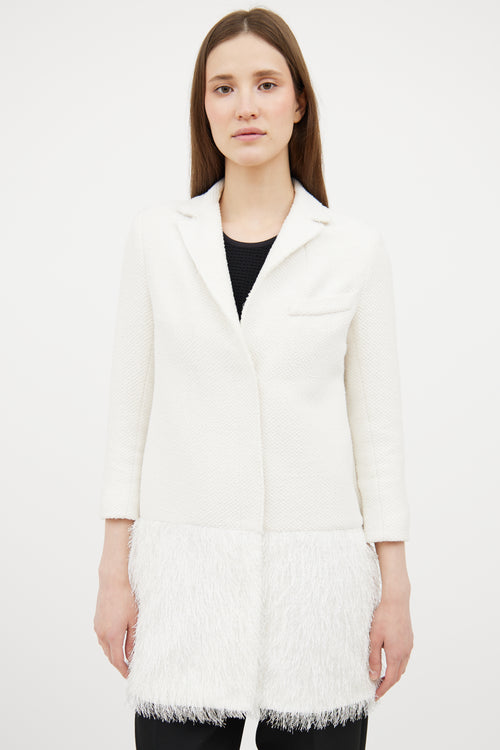 Smythe Fringe Panel Coat