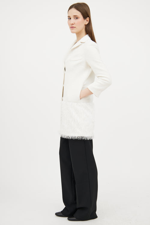 Smythe Fringe Panel Coat