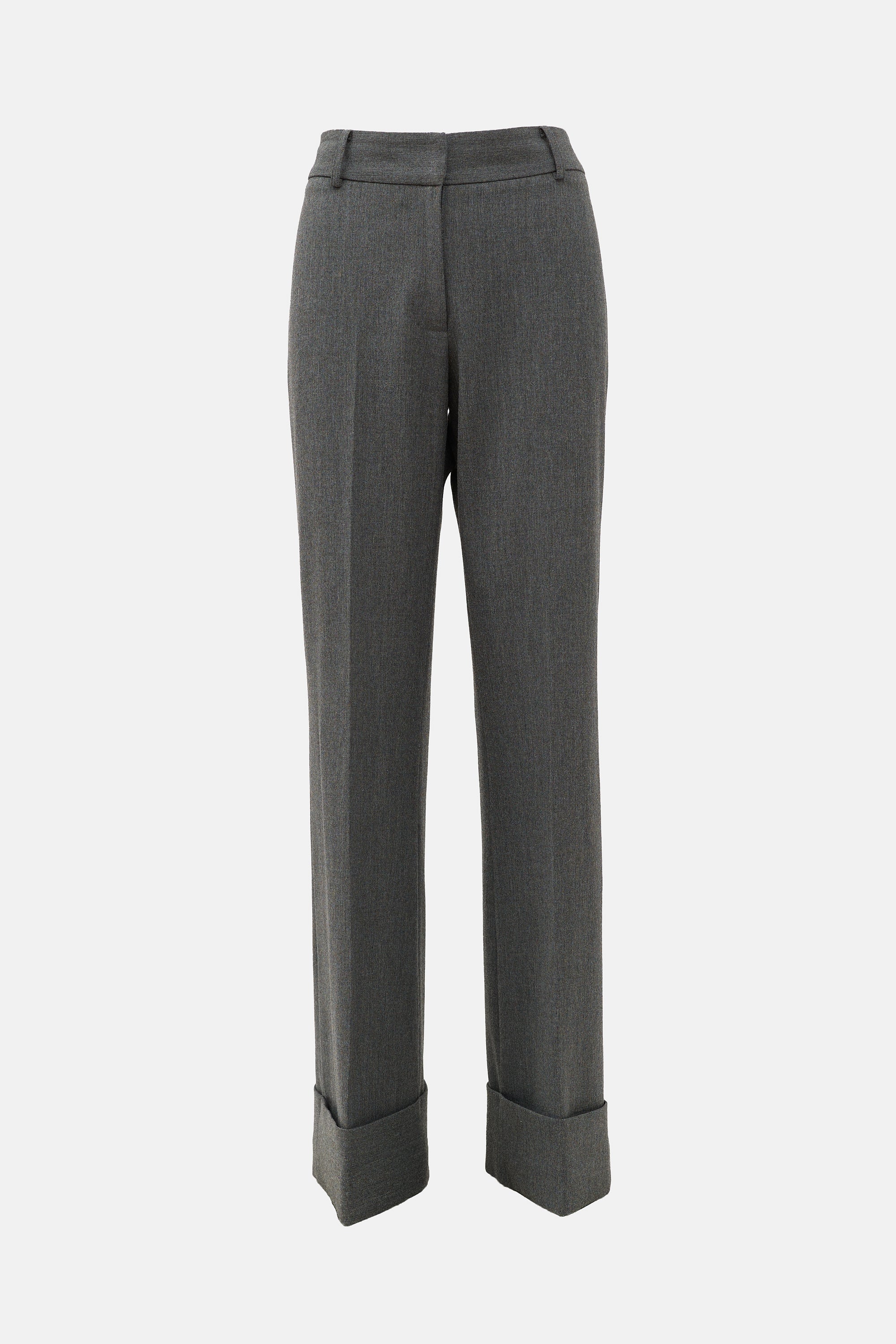 Smythe Wide Leg Cuffed Trouser