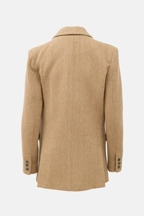 Smythe Wool Herringbone Oversized DB Blazer