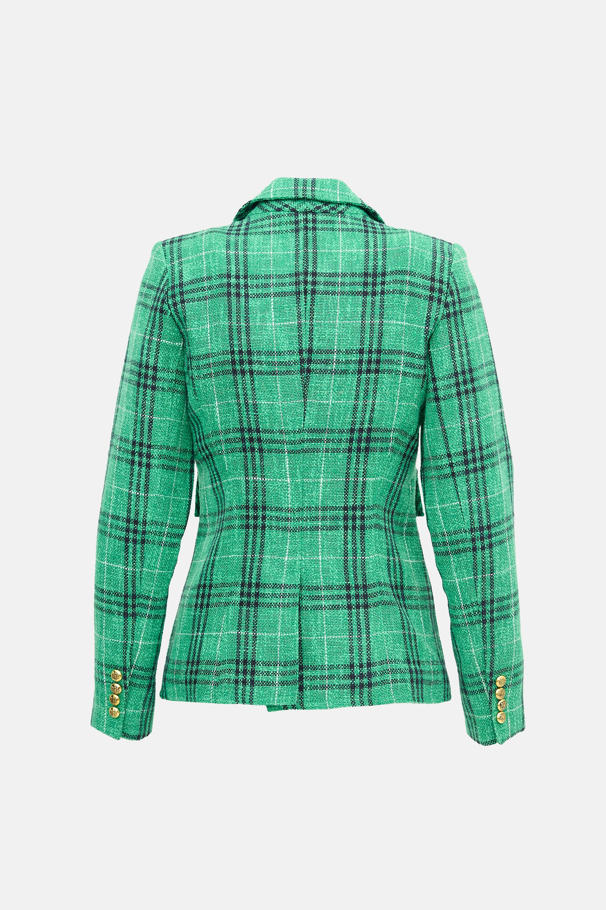Smythe Wool & Linen Check Blazer