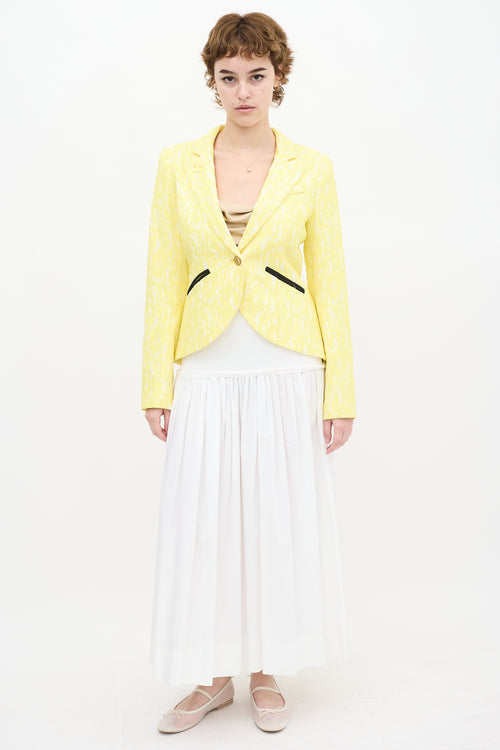 Smythe Lace One Button Blazer