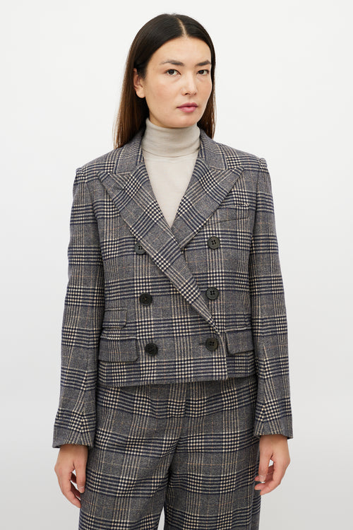Sonia Rykiel Grey & Multicolour Glencheck Wool Suit