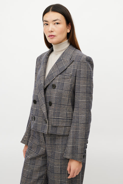 Sonia Rykiel Grey & Multicolour Glencheck Wool Suit