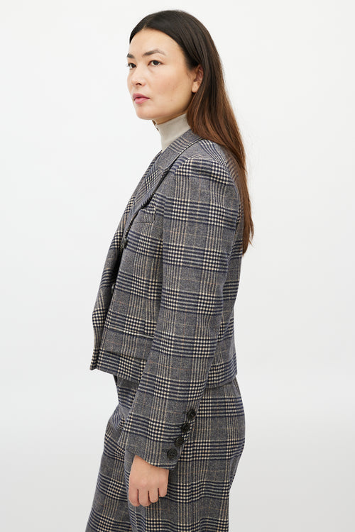 Sonia Rykiel Grey & Multicolour Glencheck Wool Suit