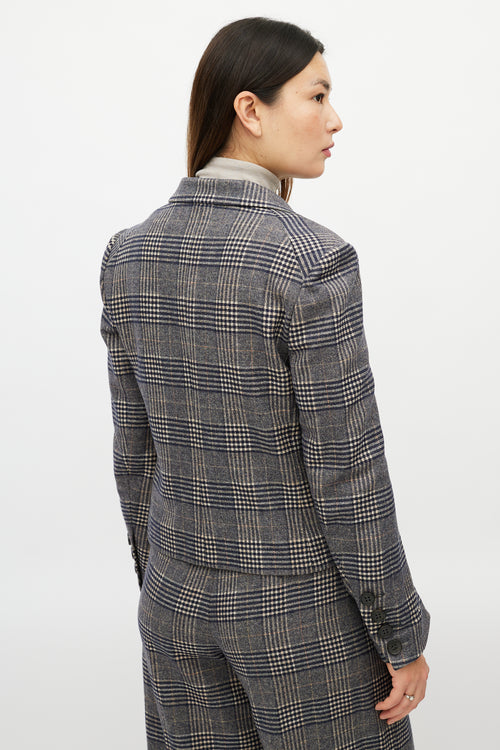 Sonia Rykiel Grey & Multicolour Glencheck Wool Suit