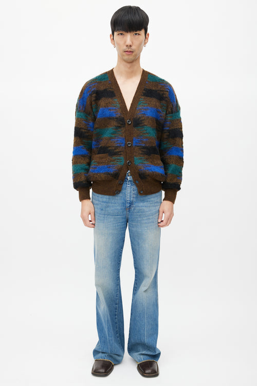 Missoni Brown & Multicolour Mohair Cardigan