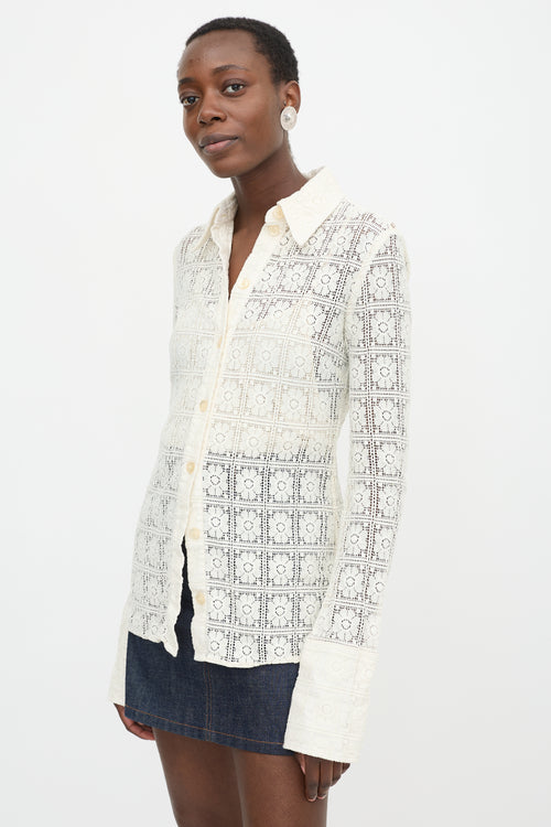 Sportmax Floral Lace Sava Shirt