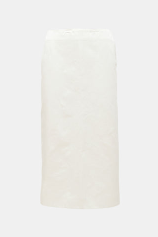 Sportmax Satin Cellula Midi Skirt