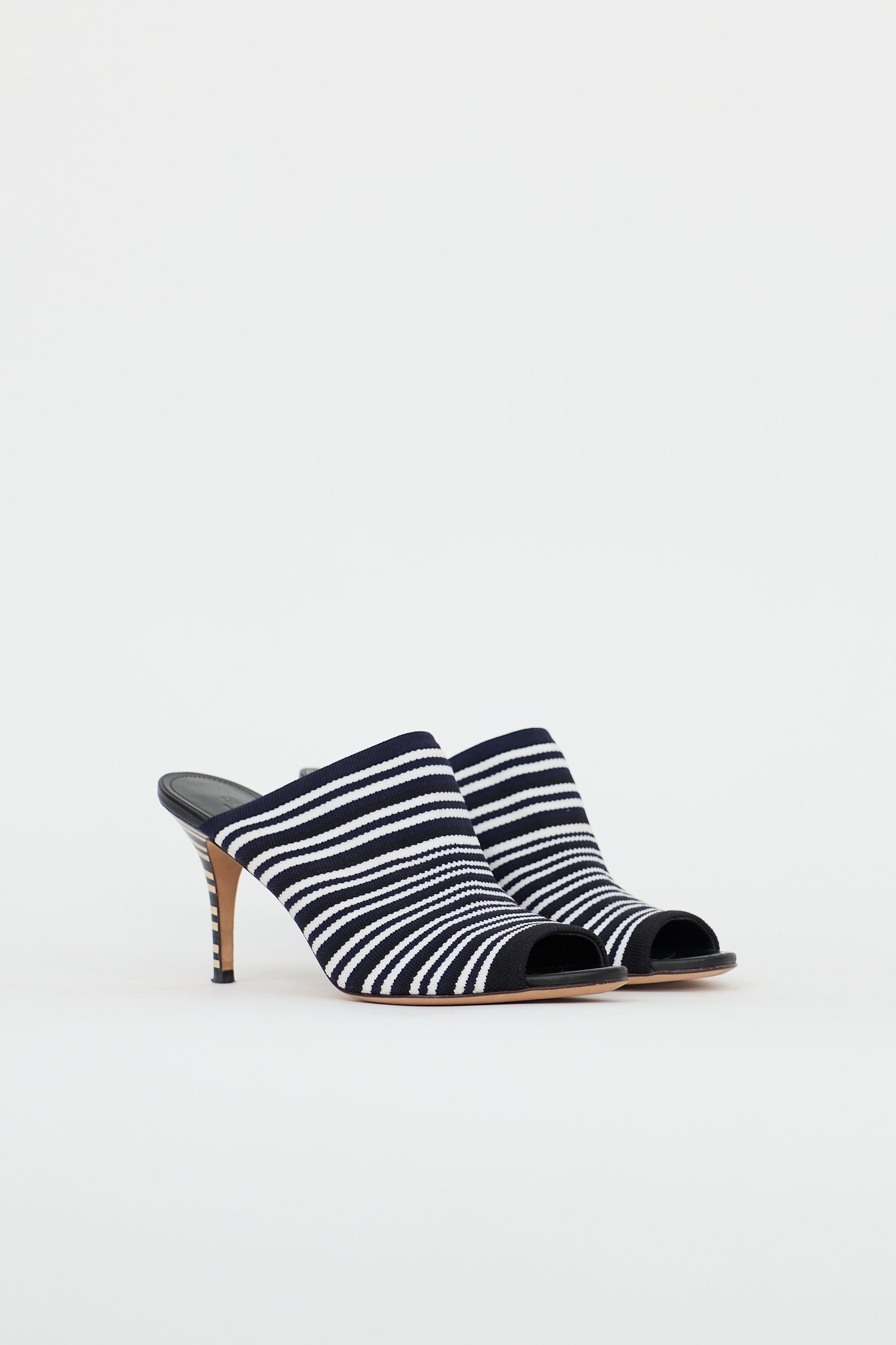 Sportmax Striped Sock Mule