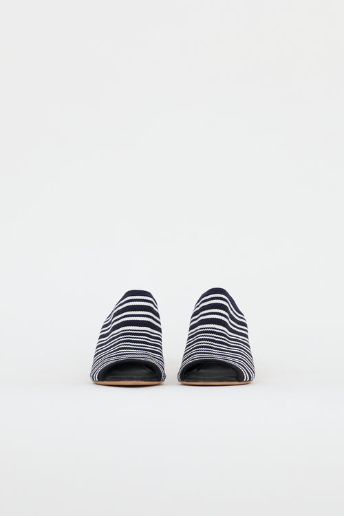 Sportmax Striped Sock Mule