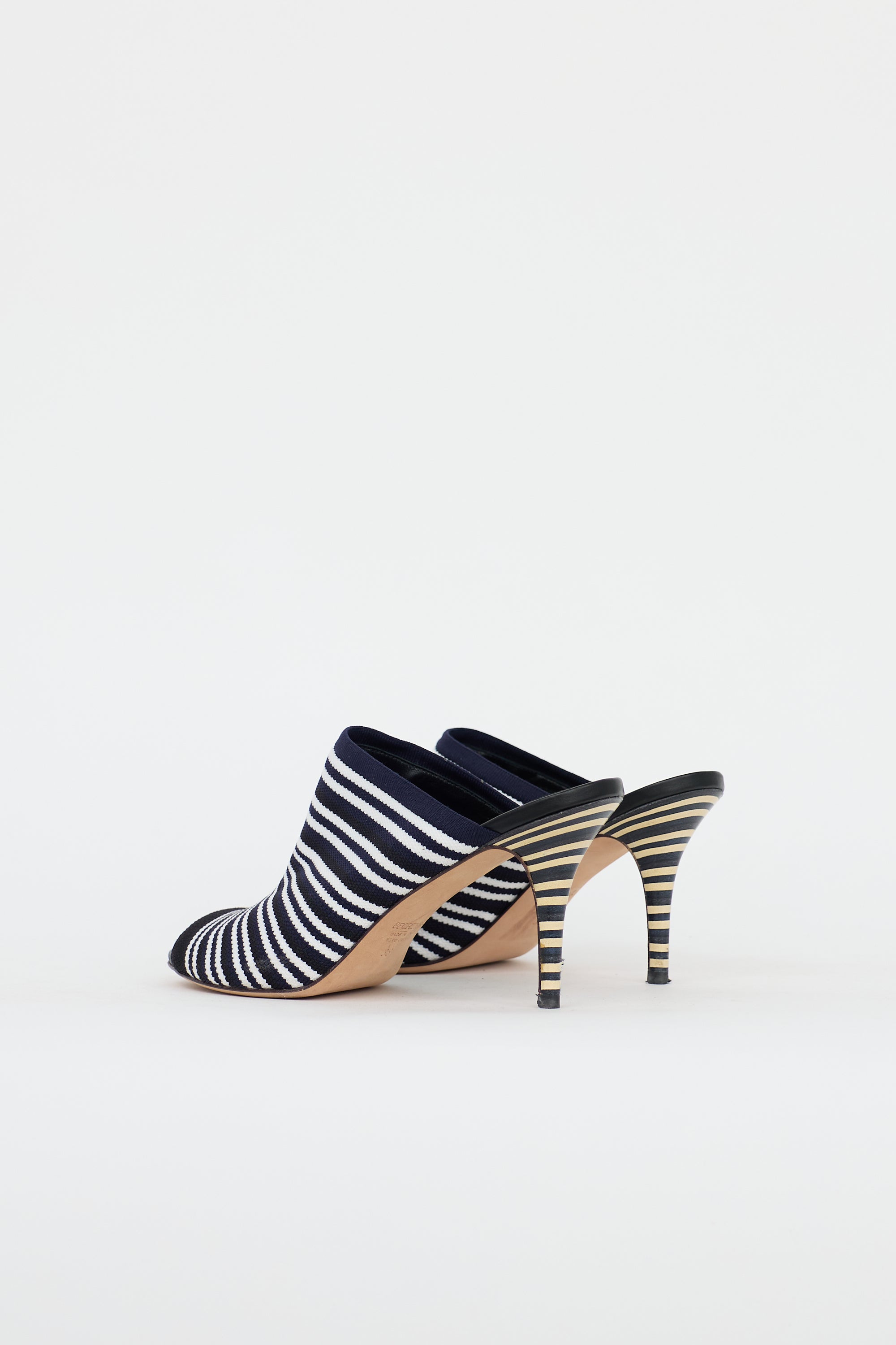 Sportmax Striped Sock Mule