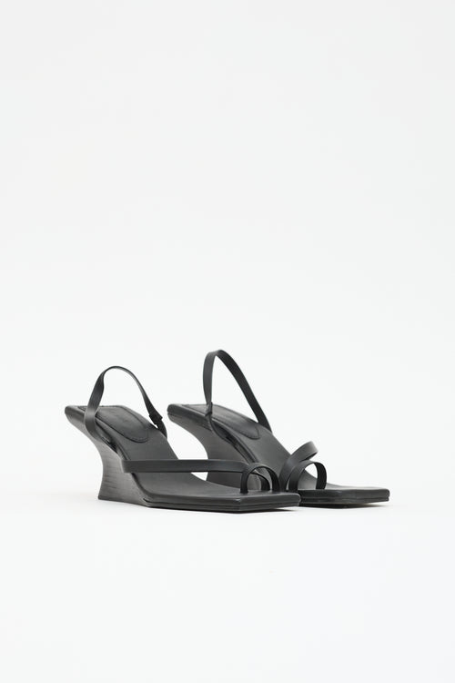 St. Agni Architectural Wedge Sandal