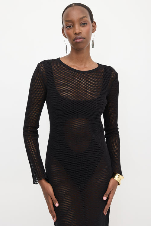 St. Agni Mesh Maxi Dress