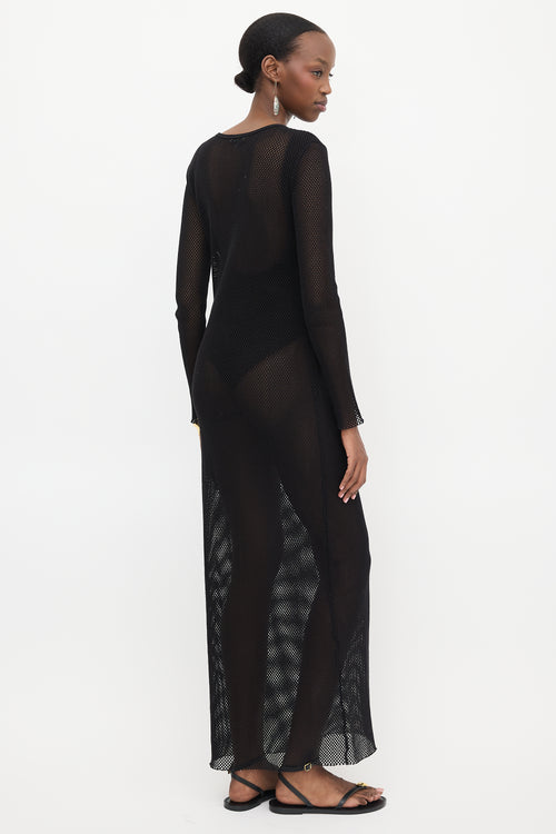 St. Agni Mesh Maxi Dress