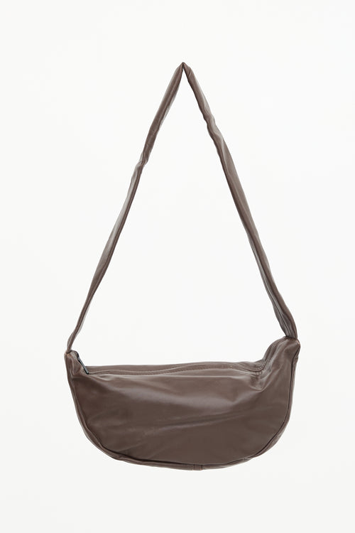 St. Agni Leather Crescent Bag