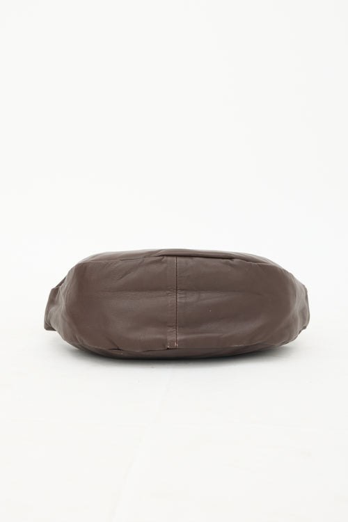 St. Agni Leather Crescent Bag