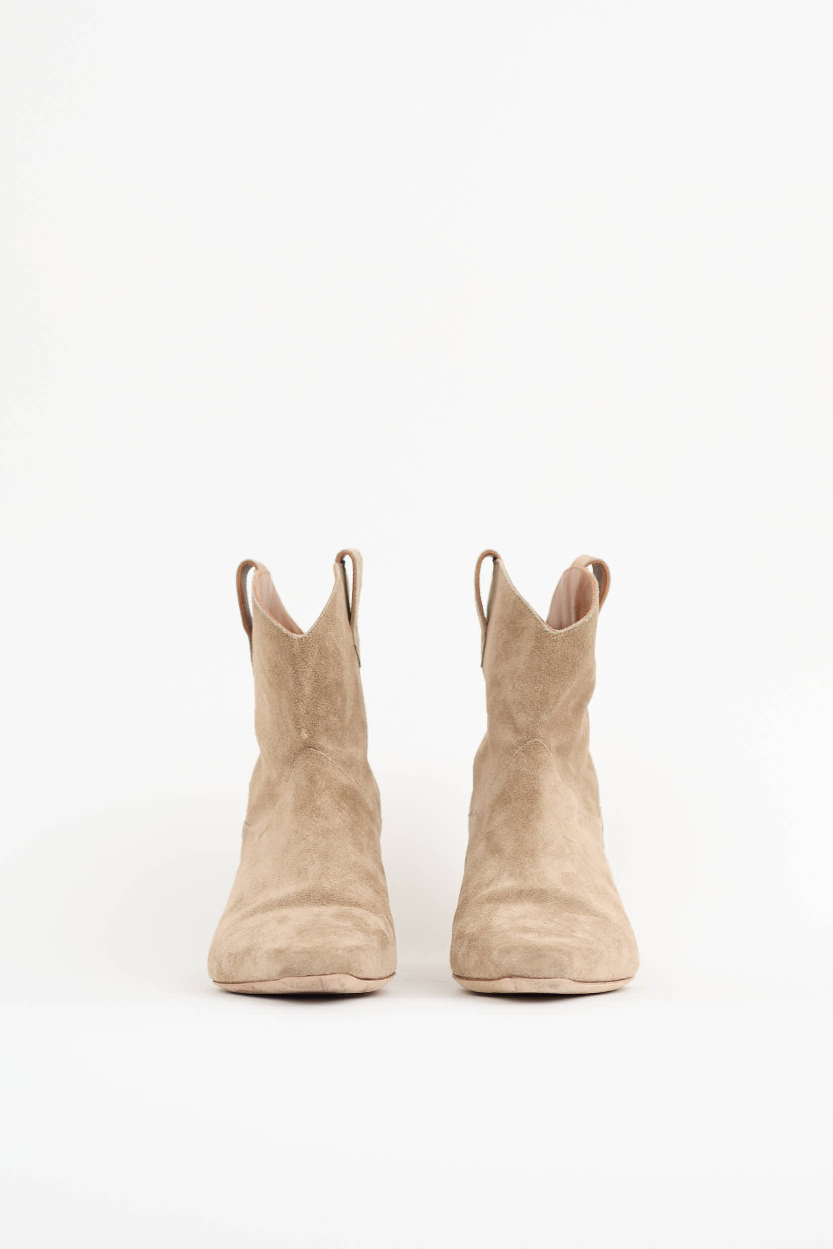 Staud Suede Wally Western Ankle Boot