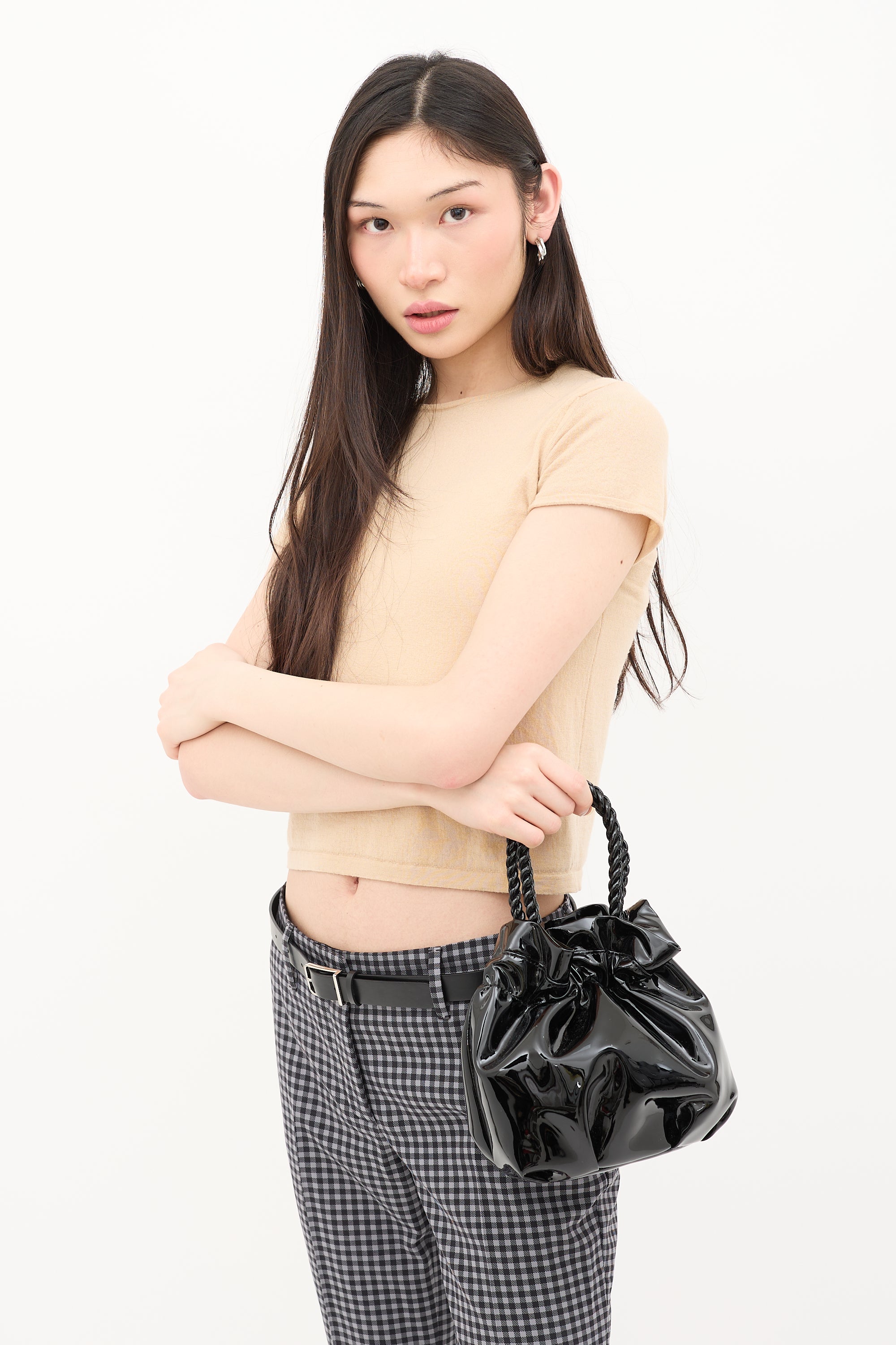 Staud Patent Leather Grace Bag
