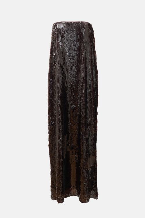 Staud Sequin Casey Maxi Dress