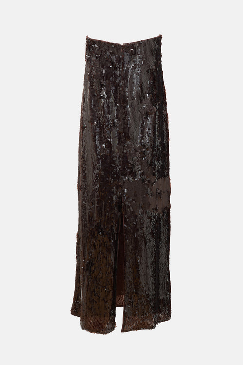 Staud Sequin Casey Maxi Dress
