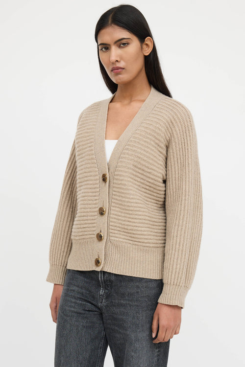 Stella McCartney Cashmere Ribbed Knit Cardigan