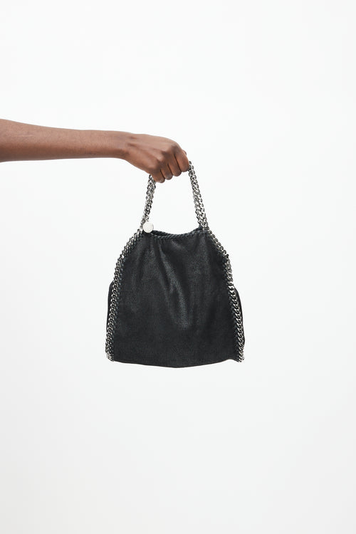 Stella McCartney Black & Silver Small Falabella Bag