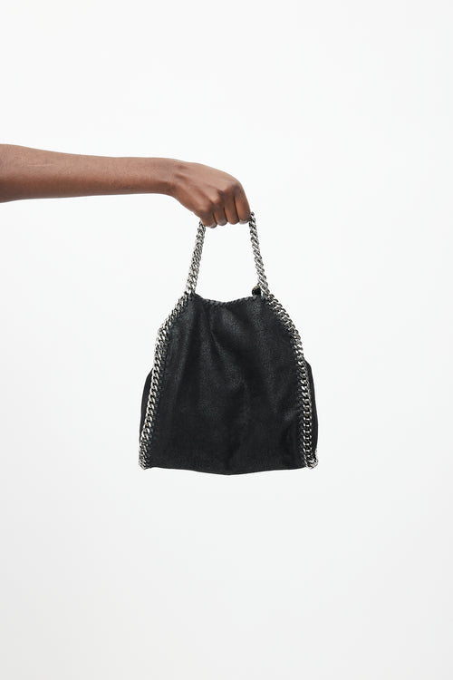 Stella McCartney Black & Silver Small Falabella Bag