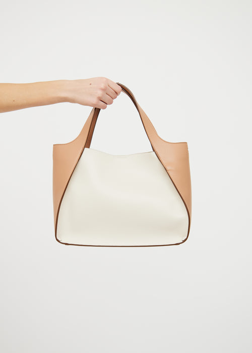 Stella McCartney Cream and Beige Tote Bag