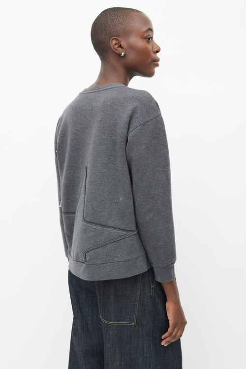 Stella McCartney Grey & Multicolour Star Sweatshirt