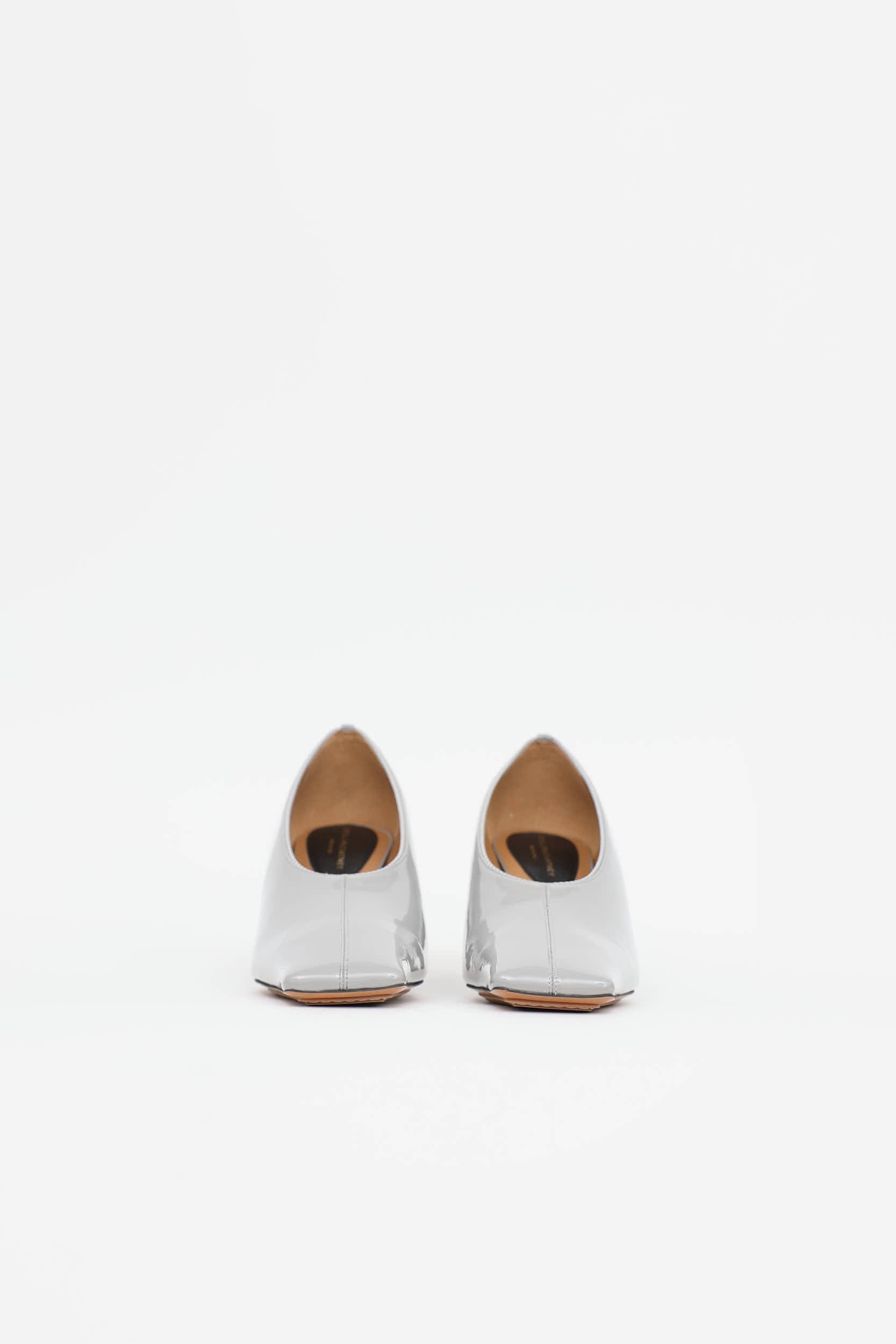 Stella McCartney Patent Square Toe Pump