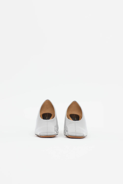 Stella McCartney Patent Square Toe Pump