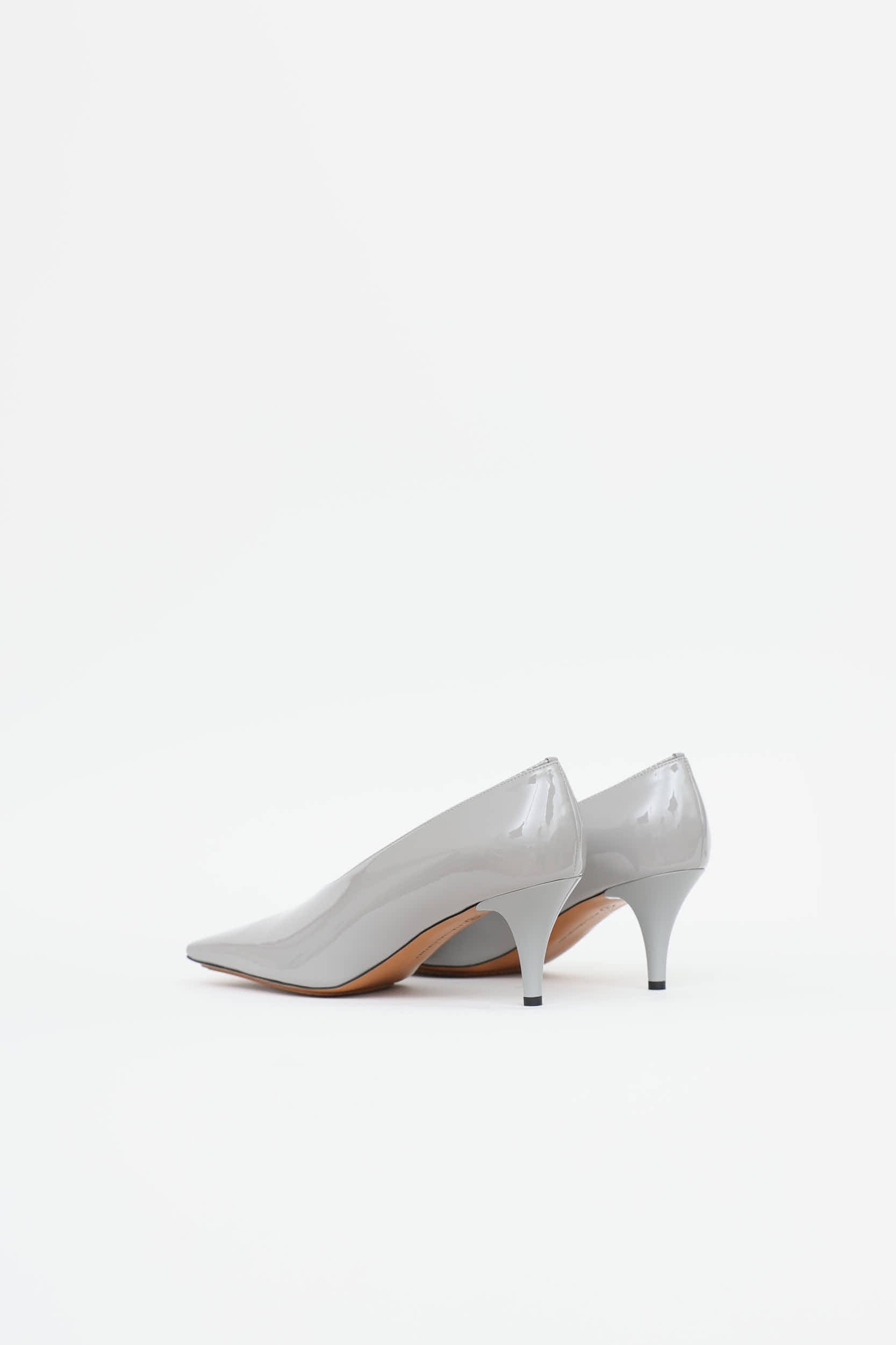 Stella McCartney Patent Square Toe Pump