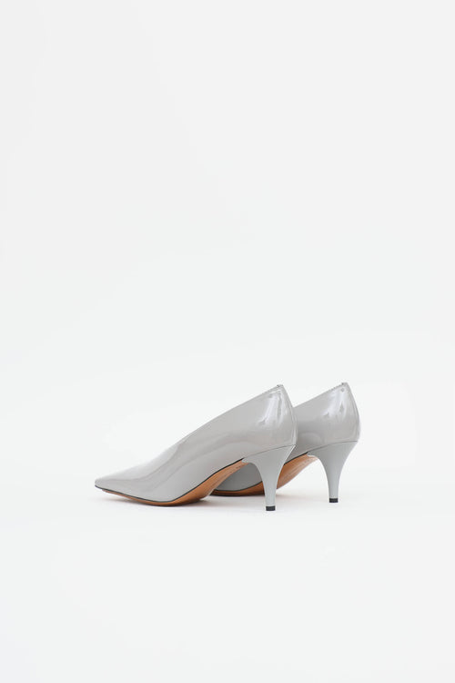 Stella McCartney Patent Square Toe Pump