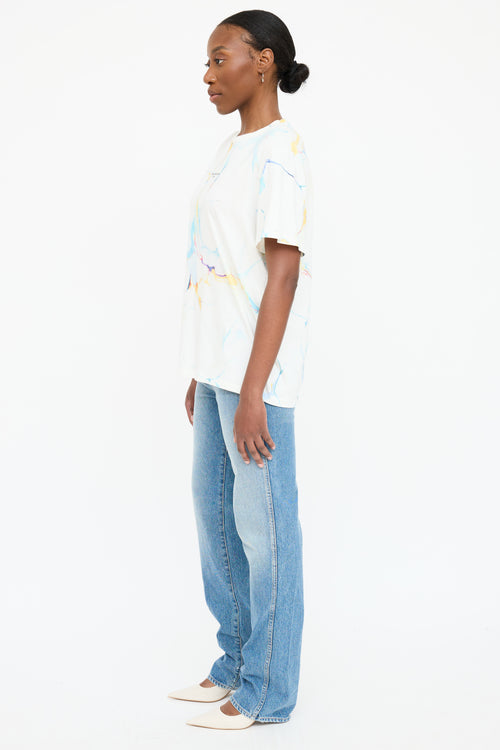 Stella McCartney Marbled Logo T-Shirt