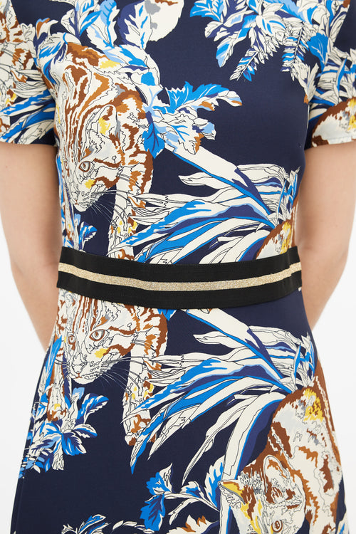 Stella McCartney Navy & Multicolour Floral Dress