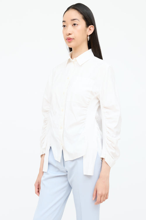 Stella McCartney Ruched Button Up Shirt