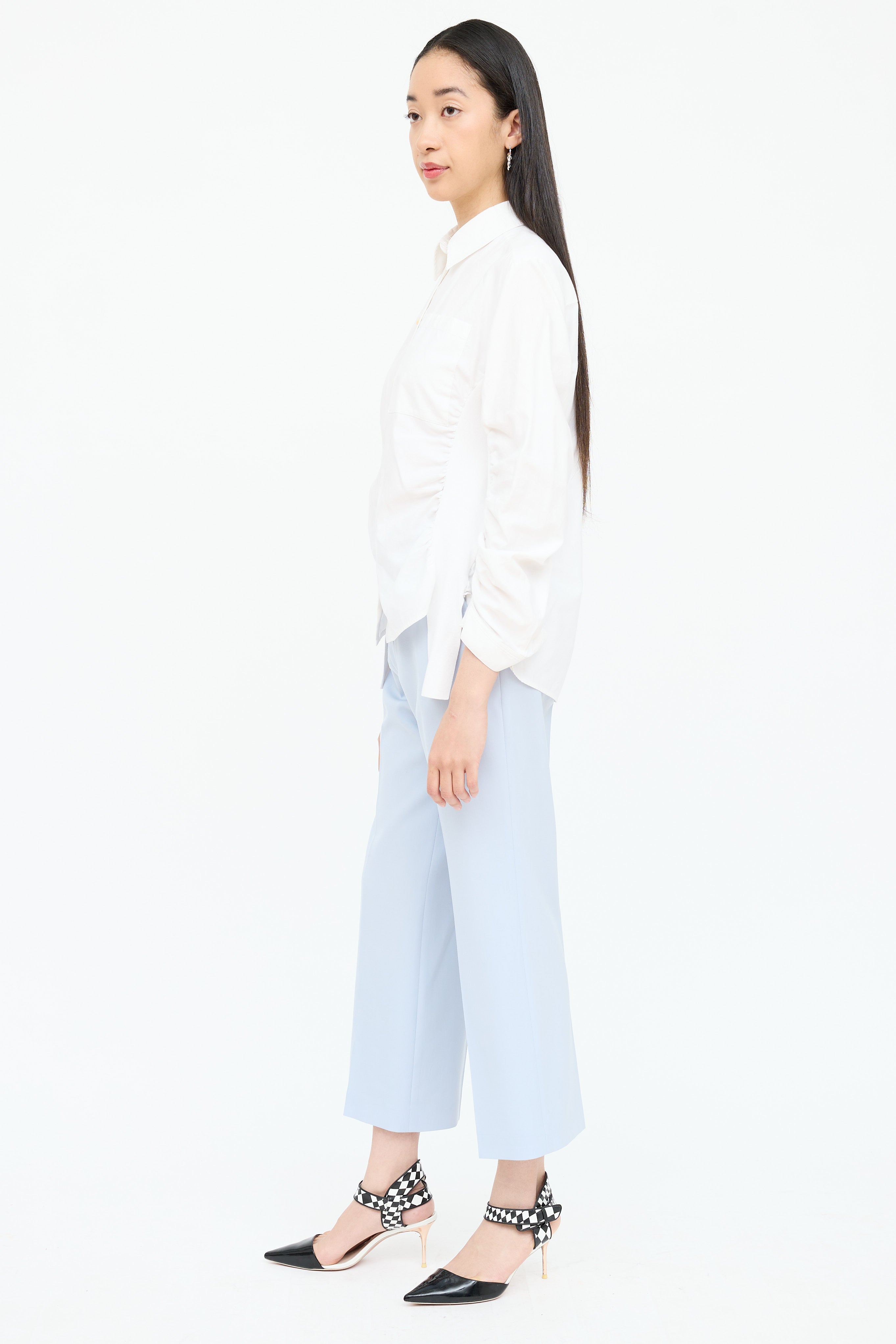Stella McCartney Ruched Button Up Shirt
